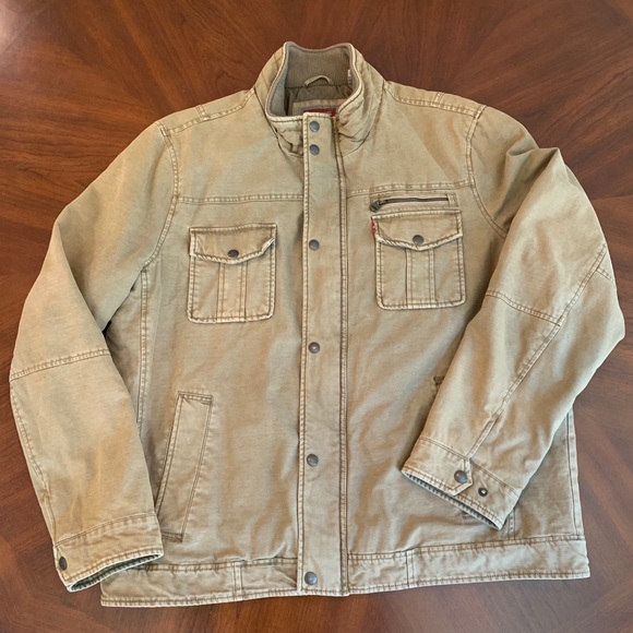 levis mens khaki jacket